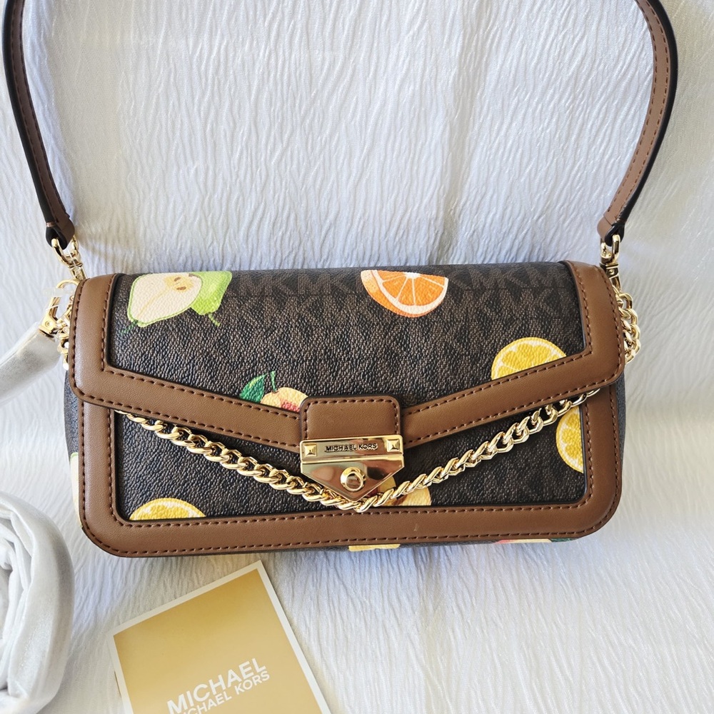 Michael Kors Soho Small Printed Signature Logo Convertible Crossbody Bag